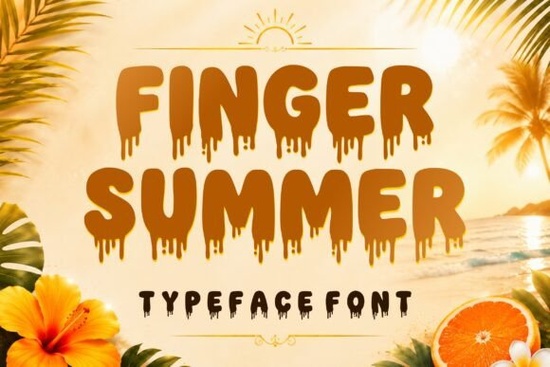 Finger Summer Font